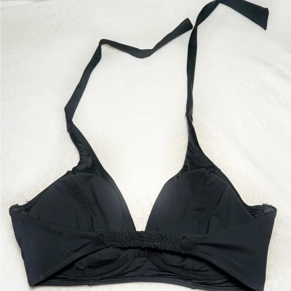 ATHLETA Swim‎ Black Bikini Top Sz 38D/DD